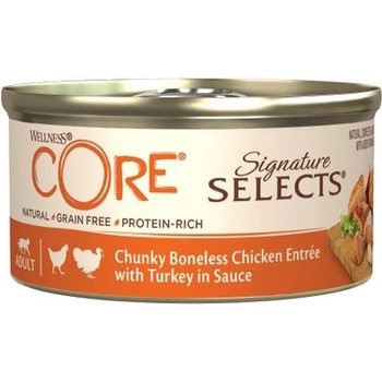 Wellness Core Signature Selects Chunky Boneless Chicken Entrée with Turkey in Sauce 79 g