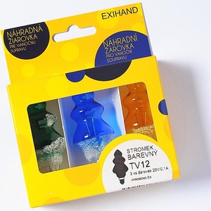 EXIHAND К-кт 3бр. резервни крушки tree e10/20v/0, 1a цветни (ex0025)