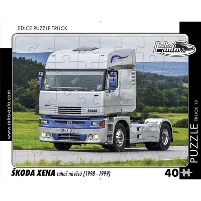 RETRO-AUTA TRUCK č.13 Škoda Xena ťahač návesov 1998-1999 40 dielov