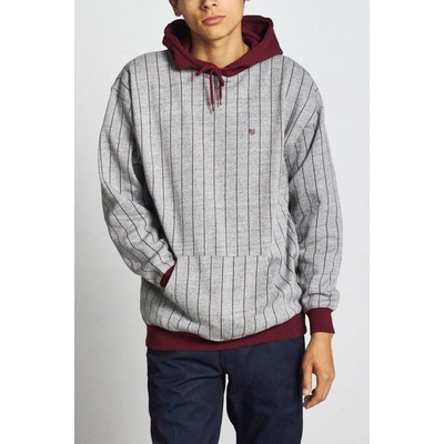 BRIXTON B-SHIELD INTL Hood heather grey/Maroon