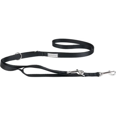 amiplay Samba 7in1 XL - Модерен, регулируем повод за кучета , 100 - 200 см. / 2.5 см. - черен