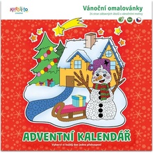 Vánoční omalovánky Adventní kalendář