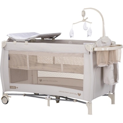 Chipolino Бебешка преносима кошара Chipolino - Бела, бишкота (KOSIB0251BI)