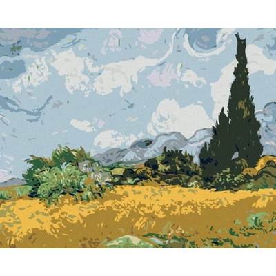 zuty Malování podle čísel Stromy na louce 100 x 80 cm vypnuté plátno na rám 8596530015871