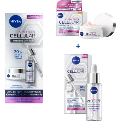 Nivea sada Cellular Exper Filler (denní krém 50 ml + sérum 30 ml)