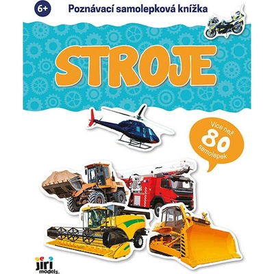 Jiri Models poznávacia samolepková knižka stroje