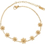 HARAHU Гривна за крак Flower - Златна KP20581