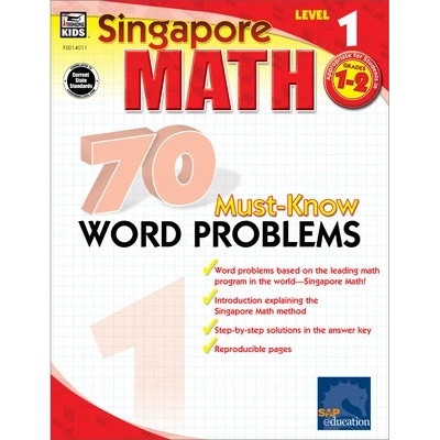 70 Must-Know Word Problems, Grades 1 - 2 Singapore Asian PublishersPaperback