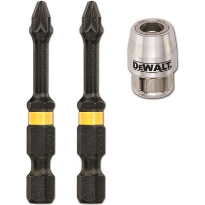 DeWALT Šroubovací bit 2 x PZ2 + magnetický držák IMPACT TORSION EXTREME DT70535T DT70535T