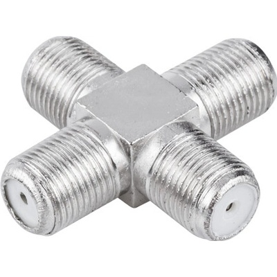 CABLETECH Anténny F rozbočovač 4x dutinka kovový L-ZLA0369