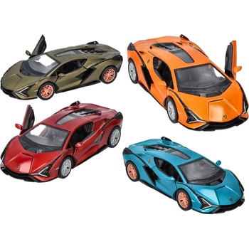 Goki Метална кола Goki - Lamborghini Sian, 1: 40, асортимент (12312)