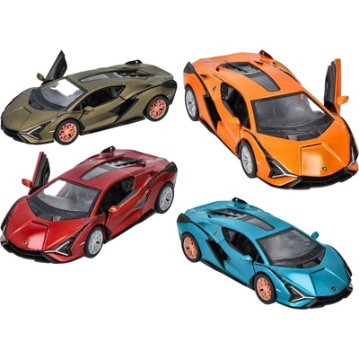 Goki Метална кола Goki - Lamborghini Sian, 1: 40, асортимент (12312)