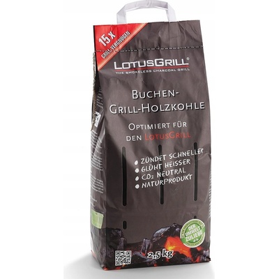 LotusGrill drevené uhlie 2,5 kg