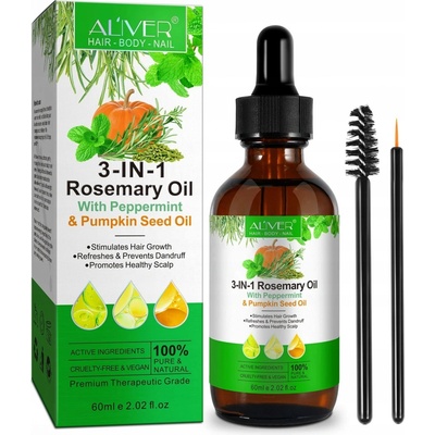 Aliver 3 IN 1 Rosemary Oil with Peppermint & Pumpkin Seed Oil