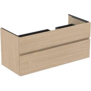 Ideal Standard Finesse - Шкаф за мивка 120x51x55 см, 2 чекмеджета, бял дъб E3448US (E3448US)