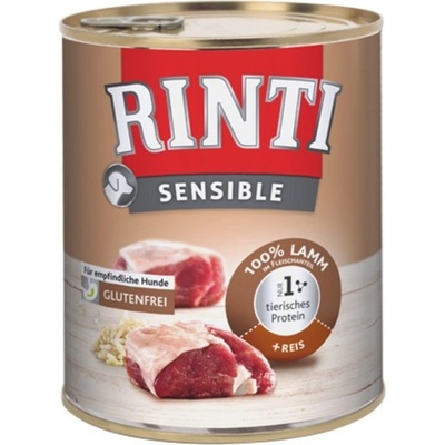 Rinti Sensible Adult jehněčí & rýže 800 g