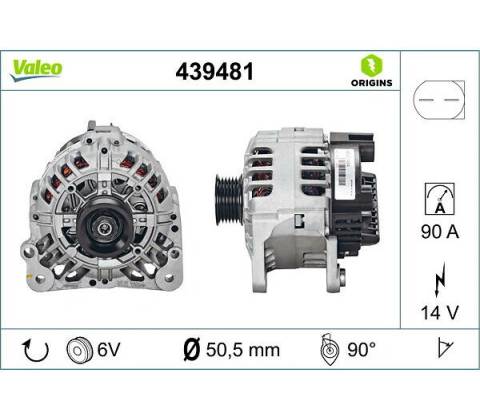 VALEO Alternátor VALEO 439481