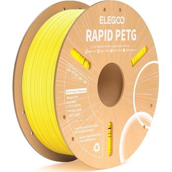 Elegoo RAPID PETG -1.75mm-1KG-Cardboard Spool-Yellow (50.203.0221)