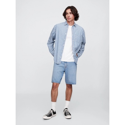 GAP džínsové kraťasy loose SuperSoft Modrá
