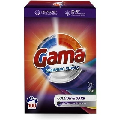 Gama Colour & Dark prací prášek na tmavé a barevné tkaniny 6 kg 100 PD
