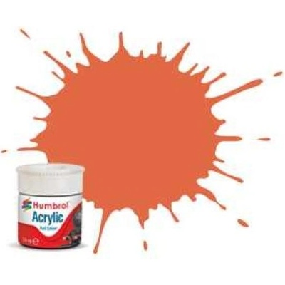 Humbrol akrylová barva #RC420 oranžová Lining matná 14ml