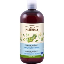 Green Pharmacy Body Care Olive & Rice Milk sprchový gel 0% Parabens Silicones PEG 500 ml