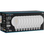Mexen Vintis 10x LED филамент крушка E27, G125, 6W, неутрална - 4000K, 720 lm, прозрачна (L158-E27-0640-00x10)