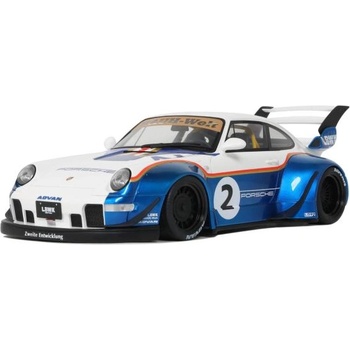 GT SPIRIT 1: 18 porsche 911/993 rwb x liberty walk БЯЛО/СИНЬО