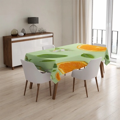 Sablio Ubrus Citrus a květ 130x130cm
