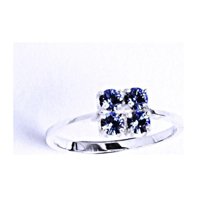 Čištín Stříbrný s krystaly Swarovski Light Saphire T 1324