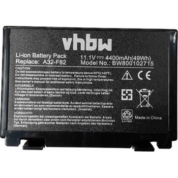 VHBW batéria ASUS A32-F82 4400 mAh 2715 batéria - neoriginálna
