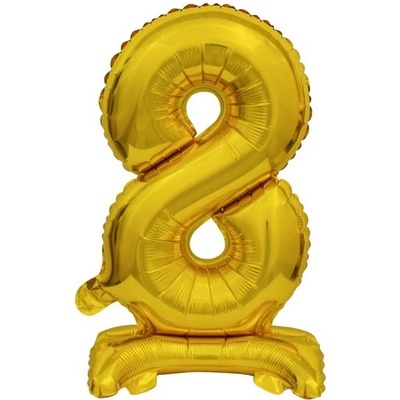 Amscan Balónek foliový narozeniny číslo 6 zlatý 38 cm