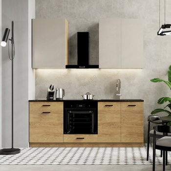 BWS Кухненски комплект joy 200 см орех (ws0009)