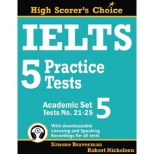 IELTS 5 Practice Tests, Academic Set 5: Tests No. 21-25 (Braverman Simone)(Paperback)