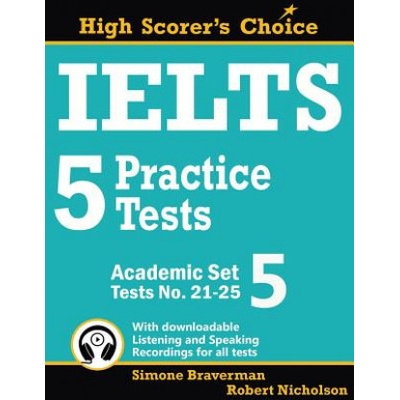 IELTS 5 Practice Tests, Academic Set 5: Tests No. 21-25 (Braverman Simone)(Paperback)