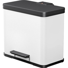 Hailo öko trio plus L 6332300 odpadkový kôš, 27 l, ocelový plech, biela