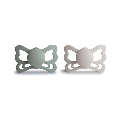 Frigg dudlík silikon 2ks anatomický Butterfly Sage/Silver Gray