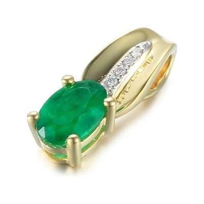Gems přívěsek Florentina žluté zlato s brilianty a smaragdem 585 38 2 4564.2ZB0.0.00.HSI.606.25