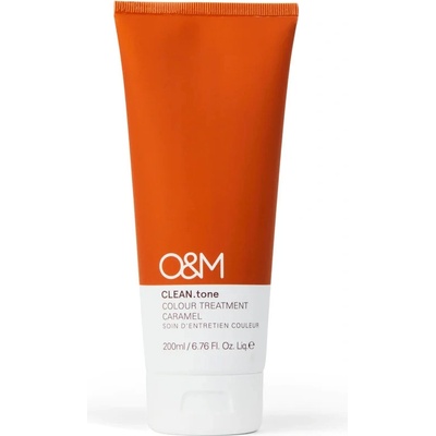 Tónovací péče pro barvené i nebarvené vlasy O&M CLEAN.tone Caramel Color Treatment 200 ml