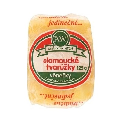 A.W. Olomoucké tvarůžky - věnečky 125g – Zboží Mobilmania