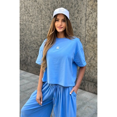 Brandengurg couture DÁMSKE TRIČKO BG EARLY MODRÁ RUŽOVÁ