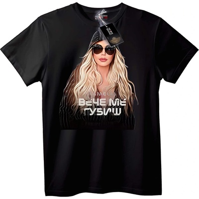 NOONEBRAND Тениска Камелия B24E M2 - S, Black