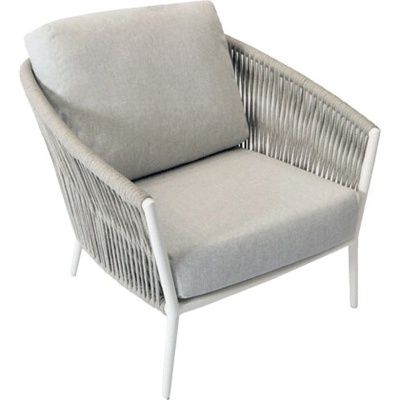 Fischer Möbel Záhradné kreslo COSMO Lounge 2670WS, biele