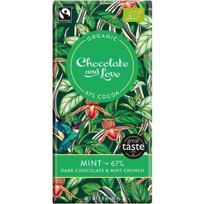 Chocolate and Love Mint 67% BIO 80 g