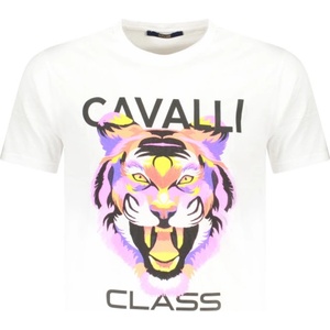 Cavalli class Мъжка тениска с къс ръкав cavalli class, Размер xl, Цвят Бял (txt60fjd060_bi00533)