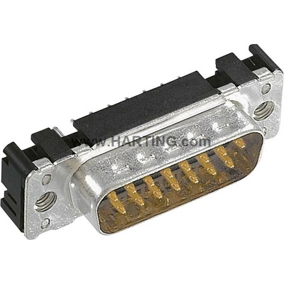 HARTING 09653617712 09653617712 D-SUB kolíková lišta 180 ° Pólov: 25 spájkovaný konektor 1 ks