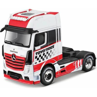 MAISTO custom Rigs-Mercedes-Benz Actros 1851 červeno-biela 1:64