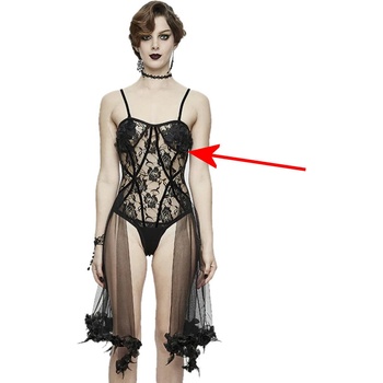 Devil fashion дамско боди DEVIL FASHION - Sanity Assassin Gothic Mesh - ПОВРЕДЕНО - MY950