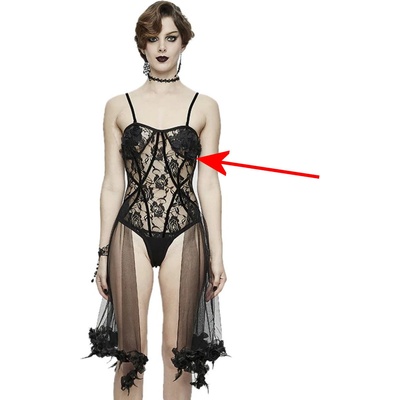 Devil fashion дамско боди DEVIL FASHION - Sanity Assassin Gothic Mesh - ПОВРЕДЕНО - MY950