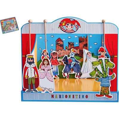 Marionetino Univerzálne bábkové divadlo kompletný set 14 bábok